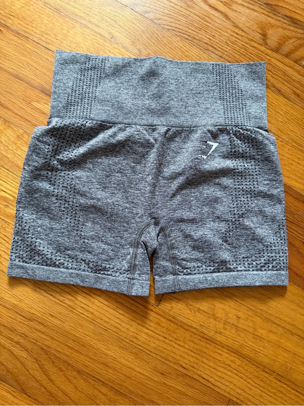 Gymshark Gray Seamless High-Waist Bike Shorts